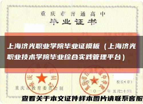 上海济光职业学院毕业证模板（上海济光职业技术学院毕业综合实践管理平台）缩略图
