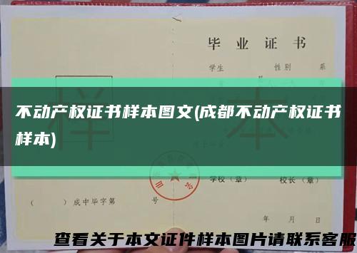 不动产权证书样本图文(成都不动产权证书样本)缩略图