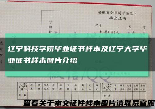 辽宁科技学院毕业证书样本及辽宁大学毕业证书样本图片介绍缩略图