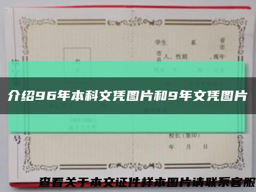 介绍96年本科文凭图片和9年文凭图片缩略图