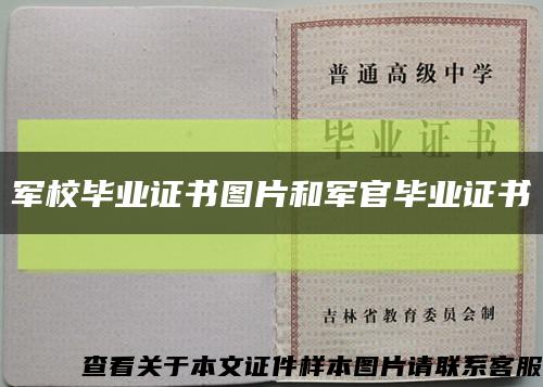 军校毕业证书图片和军官毕业证书缩略图