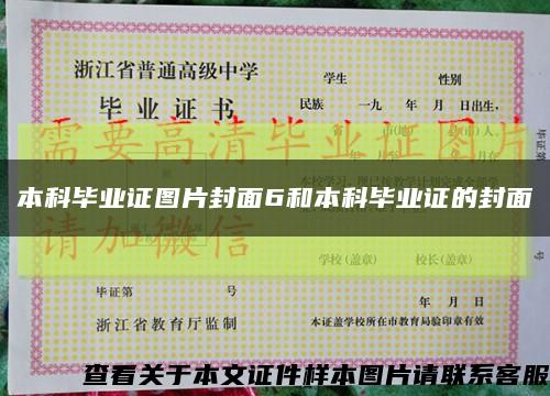 本科毕业证图片封面6和本科毕业证的封面缩略图