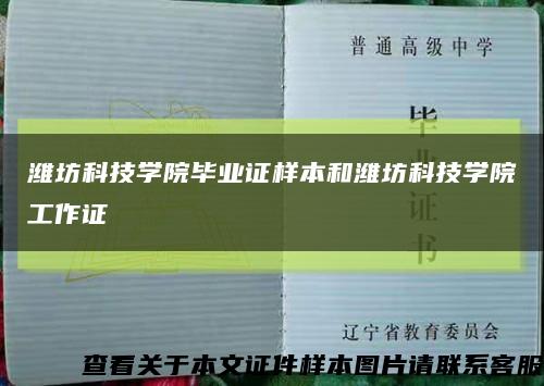 潍坊科技学院毕业证样本和潍坊科技学院工作证缩略图