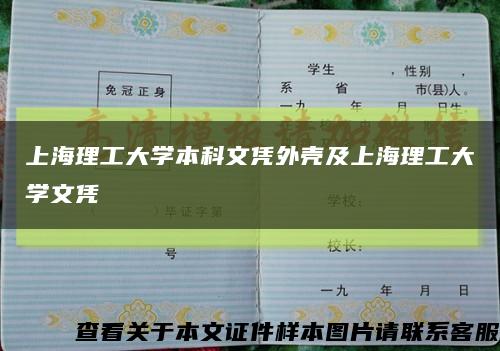 上海理工大学本科文凭外壳及上海理工大学文凭缩略图
