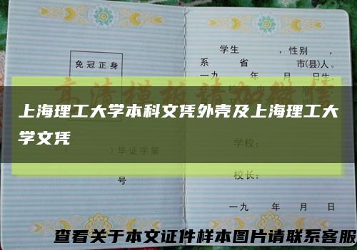 上海理工大学本科文凭外壳及上海理工大学文凭缩略图