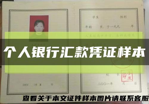 个人银行汇款凭证样本缩略图