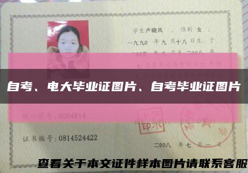 自考、电大毕业证图片、自考毕业证图片缩略图