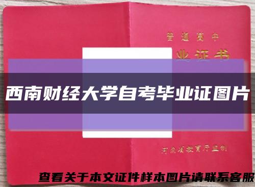 西南财经大学自考毕业证图片缩略图