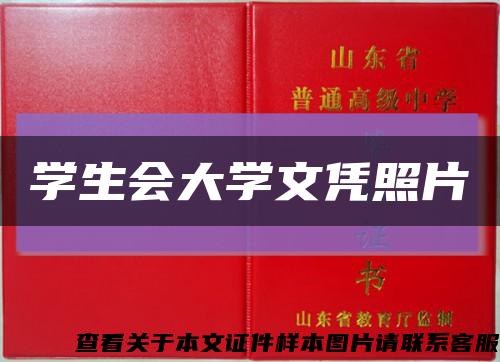 学生会大学文凭照片缩略图