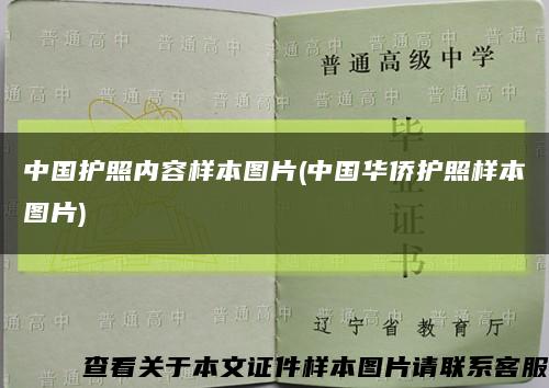 中国护照内容样本图片(中国华侨护照样本图片)缩略图