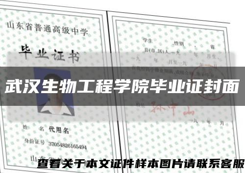 武汉生物工程学院毕业证封面缩略图