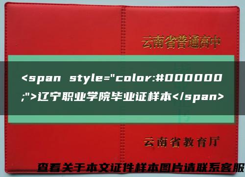 <span style="color:#000000;">辽宁职业学院毕业证样本</span>缩略图