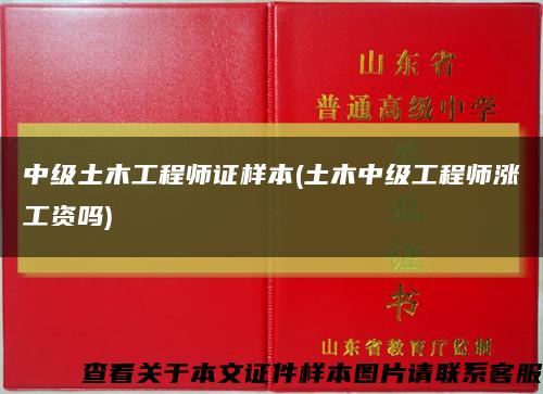 中级土木工程师证样本(土木中级工程师涨工资吗)缩略图