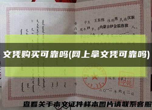 文凭购买可靠吗(网上拿文凭可靠吗)缩略图