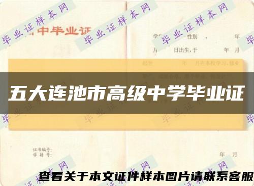 五大连池市高级中学毕业证缩略图