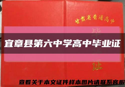 宜章县第六中学高中毕业证缩略图