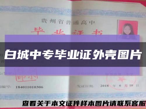 白城中专毕业证外壳图片缩略图