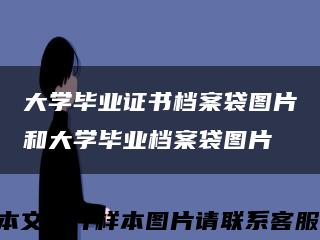 大学毕业证书档案袋图片和大学毕业档案袋图片缩略图
