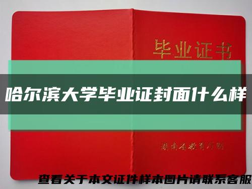 哈尔滨大学毕业证封面什么样缩略图