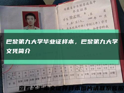 巴黎第九大学毕业证样本，巴黎第九大学文凭简介缩略图