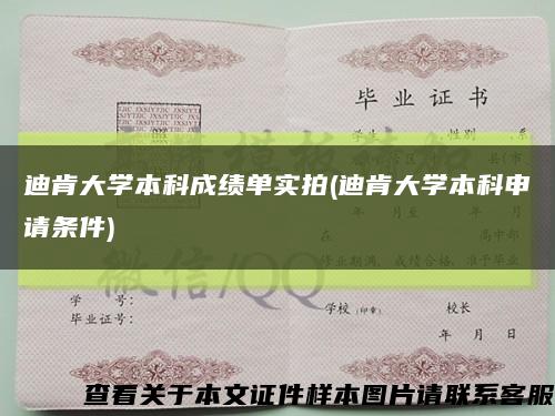 迪肯大学本科成绩单实拍(迪肯大学本科申请条件)缩略图