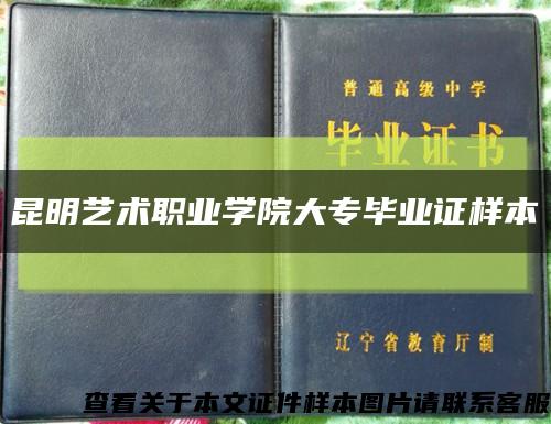 昆明艺术职业学院大专毕业证样本缩略图
