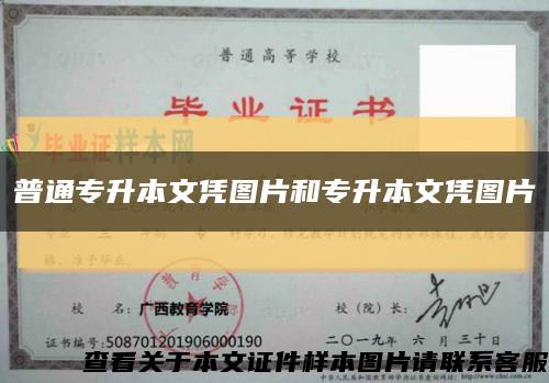 普通专升本文凭图片和专升本文凭图片缩略图