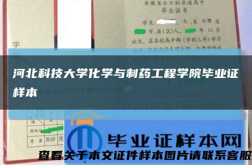 河北科技大学化学与制药工程学院毕业证样本缩略图