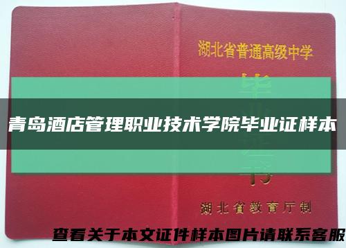 青岛酒店管理职业技术学院毕业证样本缩略图