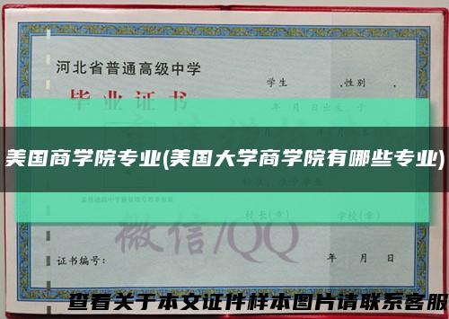 美国商学院专业(美国大学商学院有哪些专业)缩略图