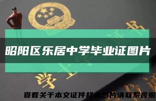 昭阳区乐居中学毕业证图片缩略图