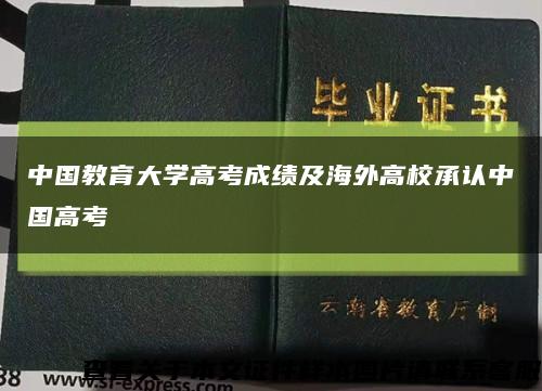 中国教育大学高考成绩及海外高校承认中国高考缩略图