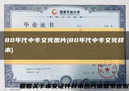 80年代中专文凭图片(80年代中专文凭样本)缩略图