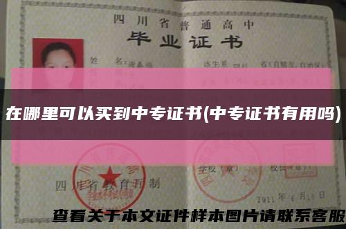 在哪里可以买到中专证书(中专证书有用吗)缩略图