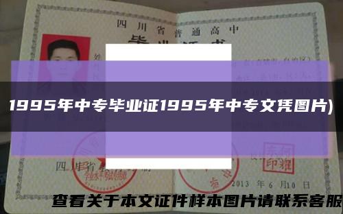 1995年中专毕业证1995年中专文凭图片)缩略图