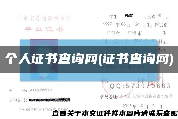 个人证书查询网(证书查询网)缩略图