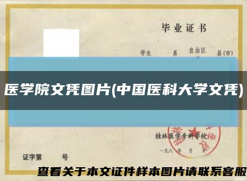 医学院文凭图片(中国医科大学文凭)缩略图