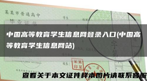 中国高等教育学生信息网登录入口(中国高等教育学生信息网站)缩略图
