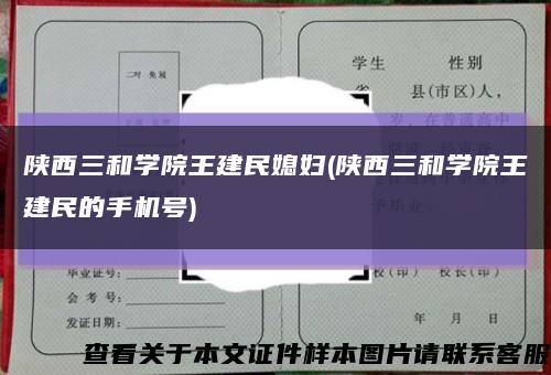 陕西三和学院王建民媳妇(陕西三和学院王建民的手机号)缩略图