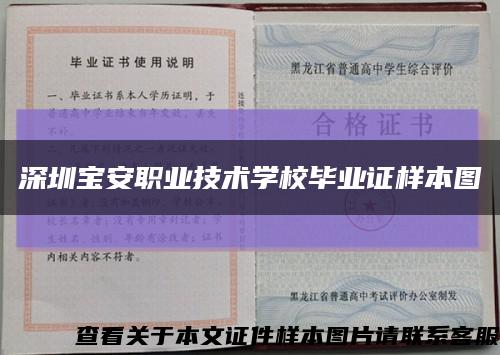 深圳宝安职业技术学校毕业证样本图缩略图