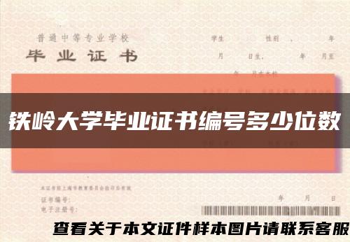 铁岭大学毕业证书编号多少位数缩略图