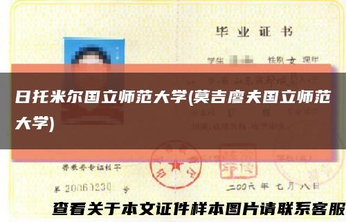 日托米尔国立师范大学(莫吉廖夫国立师范大学)缩略图