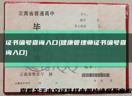 证书编号查询入口(健康管理师证书编号查询入口)缩略图