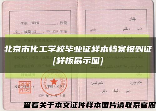 北京市化工学校毕业证样本档案报到证
[样板展示图]缩略图