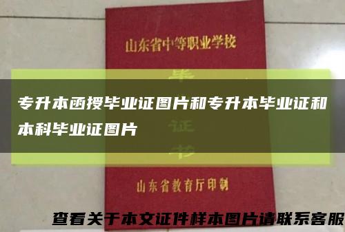 专升本函授毕业证图片和专升本毕业证和本科毕业证图片缩略图
