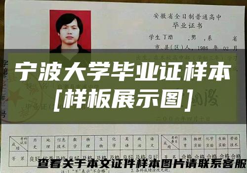 宁波大学毕业证样本
[样板展示图]缩略图