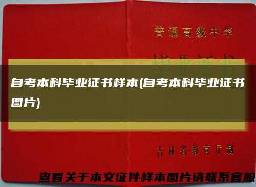 自考本科毕业证书样本(自考本科毕业证书图片)缩略图