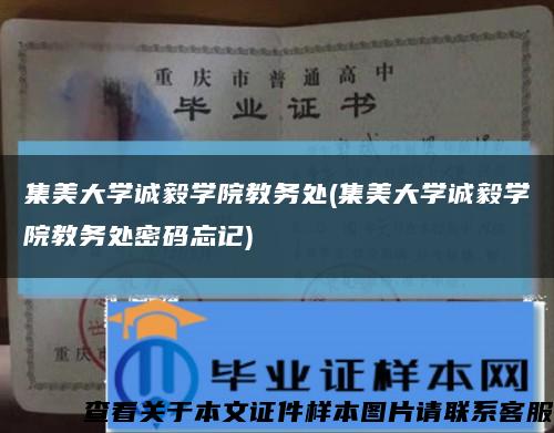 集美大学诚毅学院教务处(集美大学诚毅学院教务处密码忘记)缩略图