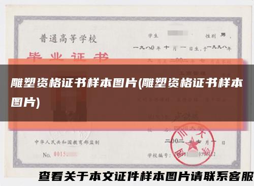 雕塑资格证书样本图片(雕塑资格证书样本图片)缩略图