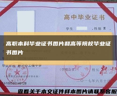 高职本科毕业证书图片和高等院校毕业证书图片缩略图